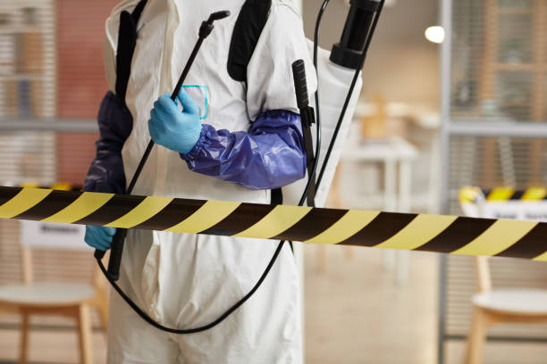 Professional Biohazard Cleanup technician working in Liberty, NC